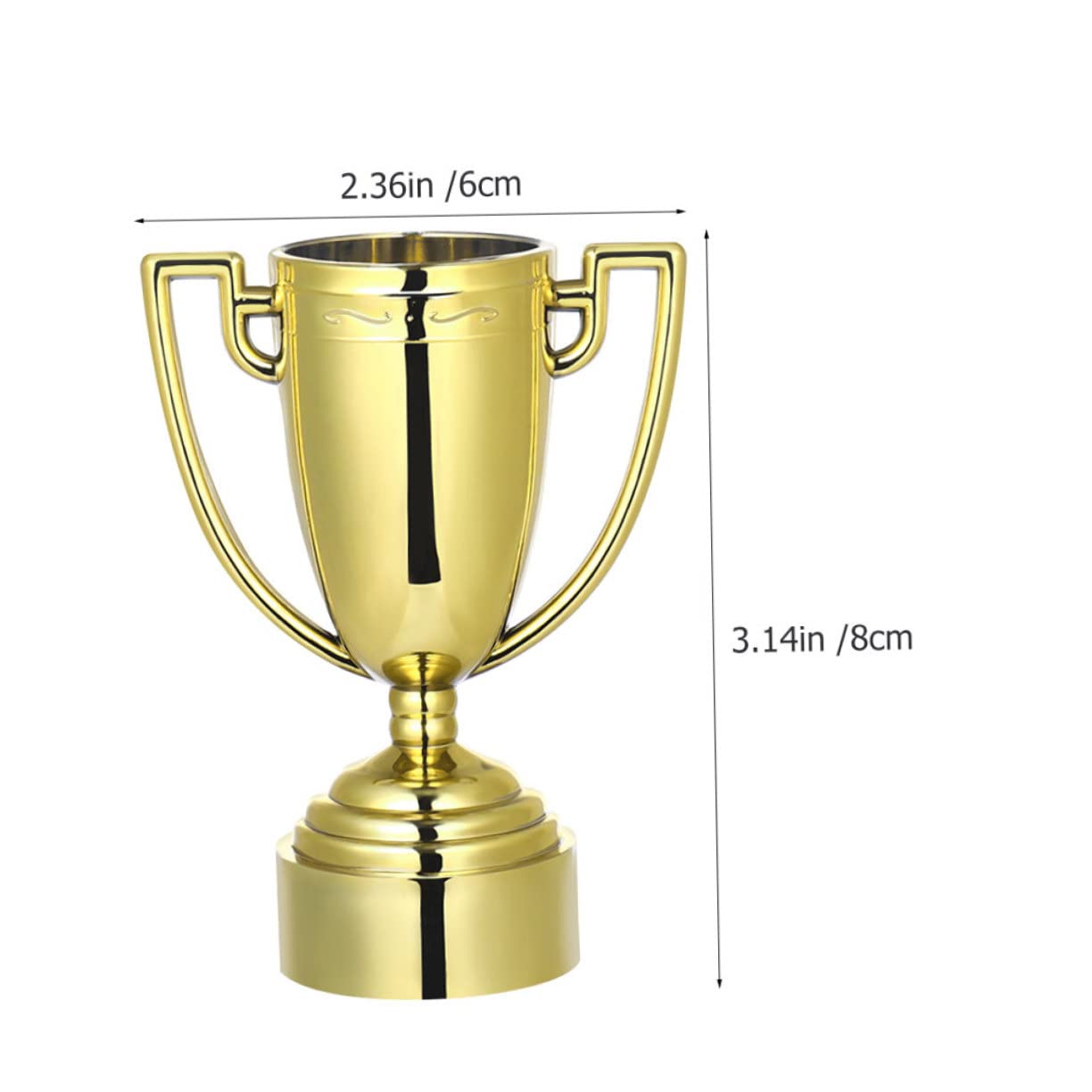 BESPORTBLE 20-Piece Plastic Trophy Reward Set for Kids - Perfect for Sports Awards, Classroom Prizes & Motivational Gifts