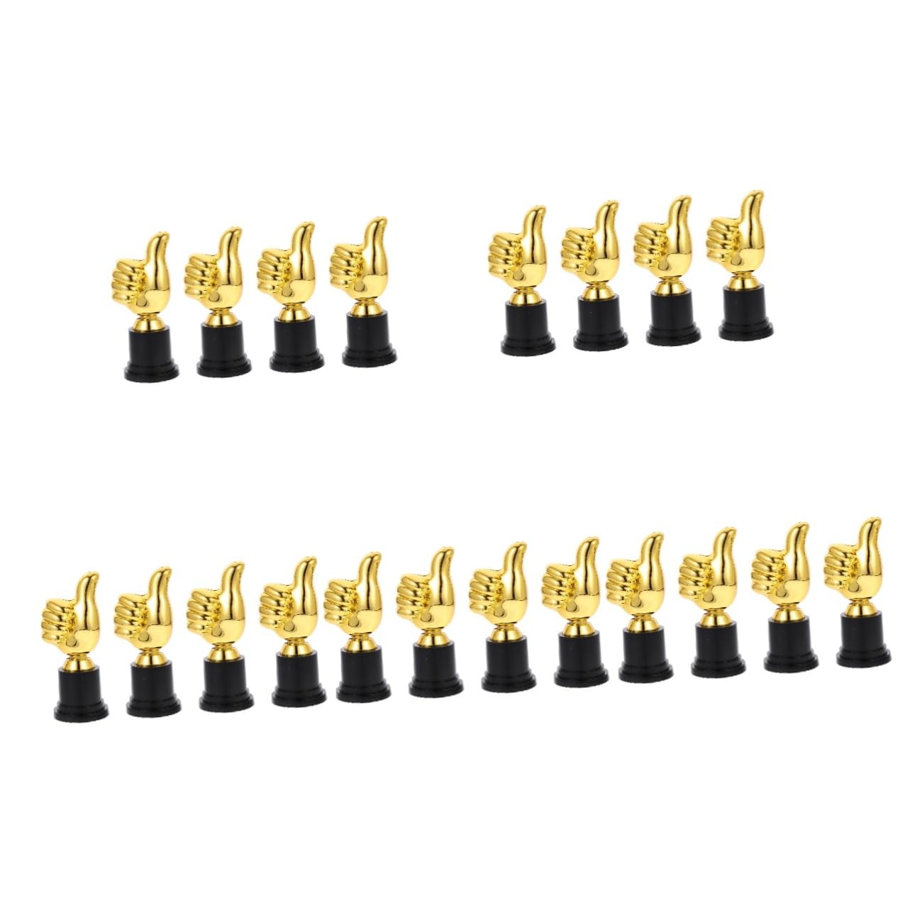 WHAMVOX 20-Piece Goalkeeper Trophy Set - Plastic Award Cups for Soccer Prizes, Sports Awards & Game Tournaments - Perfect for Youth Soccer, Team Recognition & Championship Ceremonies