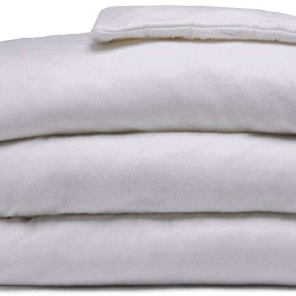 Belledorm Brushed Cotton Duvet Cover Set - Soft Grey Bedding for Cozy Comfort | Perfect for Winter Nights & Guest Rooms