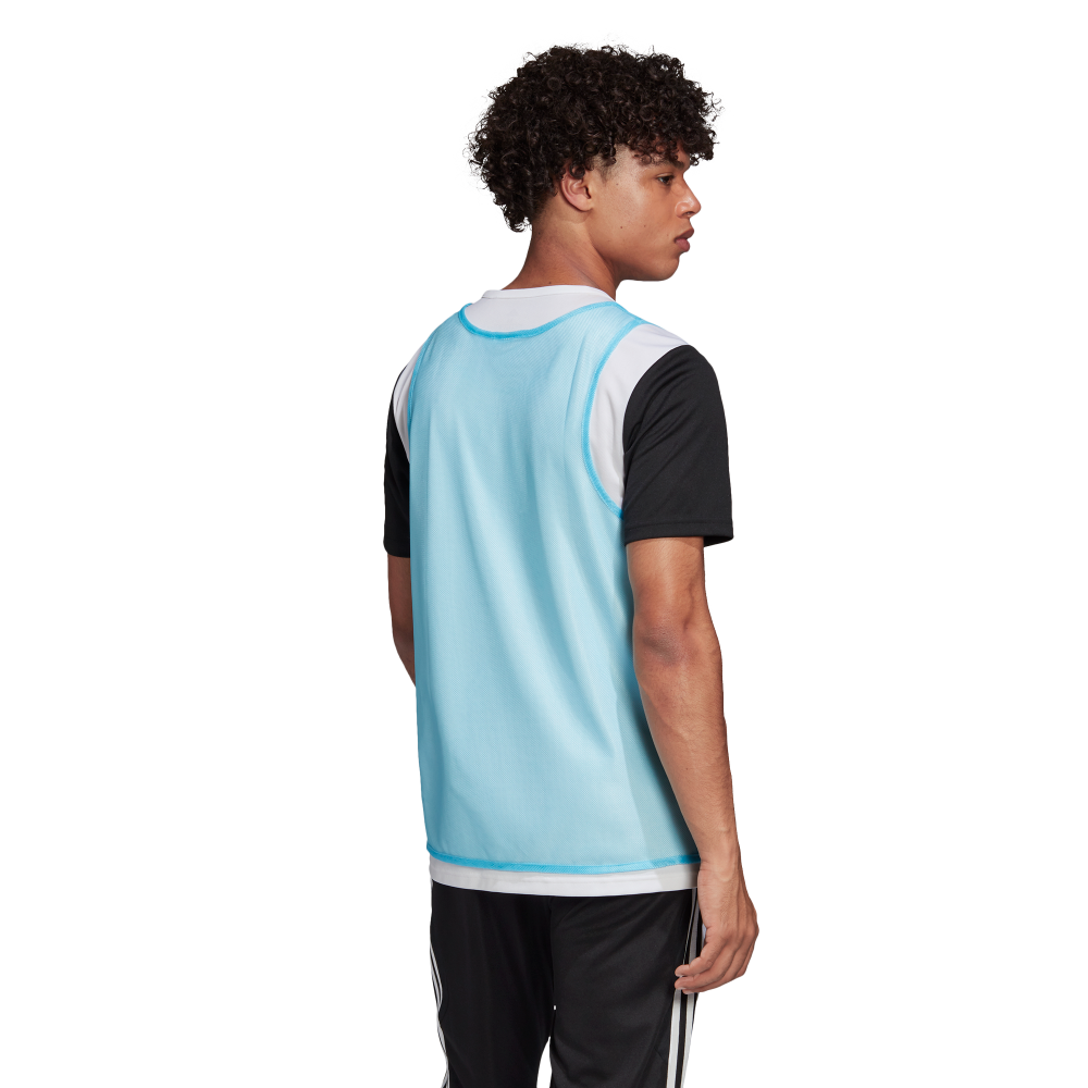 Adidas TRG 14 Training Bib - Breathable Soccer Practice Vest for Men & Women (Cyan) - Perfect for Team Sports, Gym Workouts & Outdoor Activities