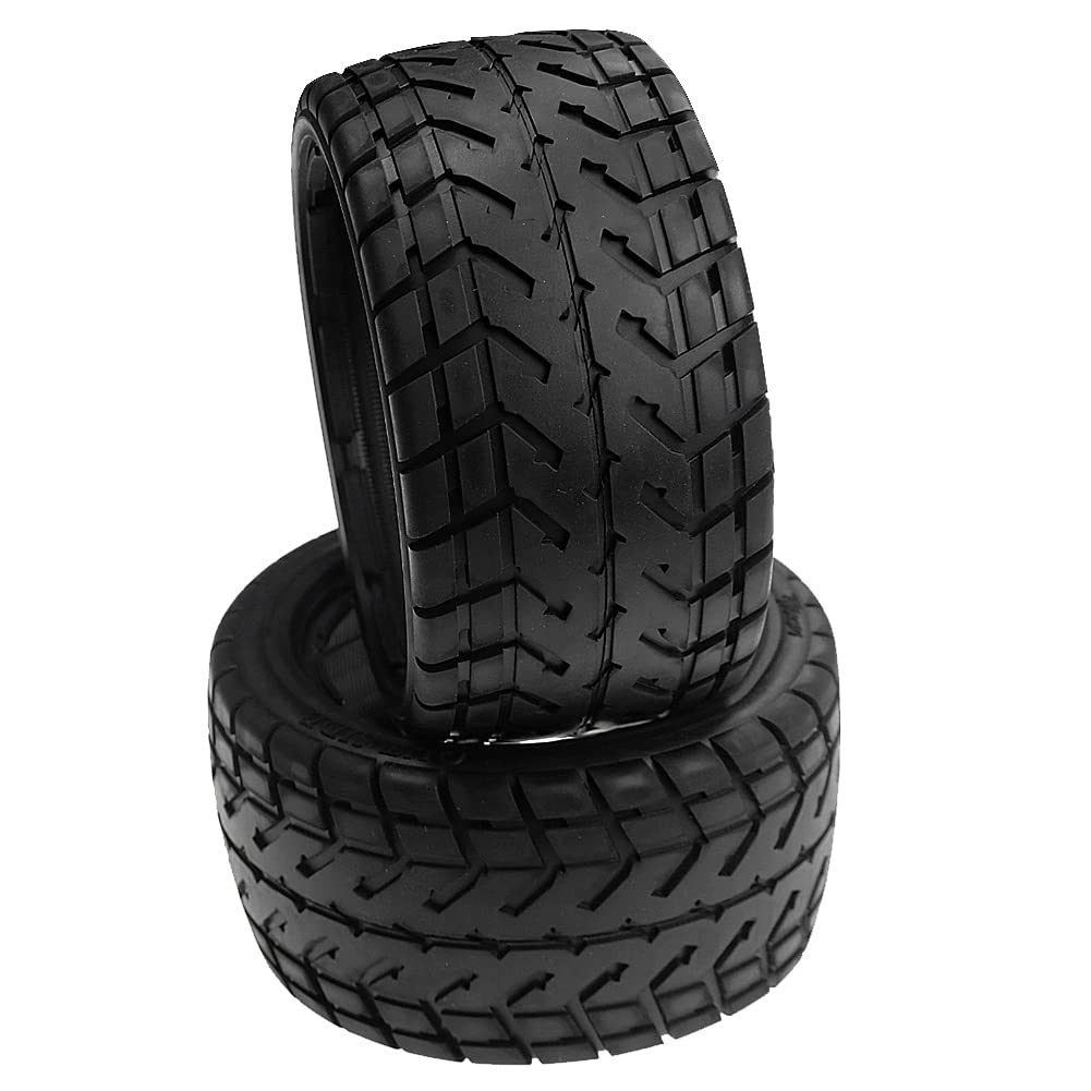 1:5 Scale RC High Simulation Fabric Rear Onroad Tires (2PCS) - Compatible with HPI ROFUN ROVAN Kingmotor Baja 5B SS - Perfect for Off-Road Racing and RC Car Upgrades