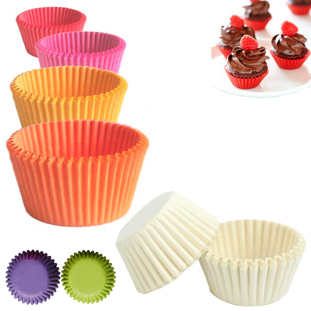 120 Pcs Mini Cupcake Liners - Small Baking Cups for Muffins, Cupcakes, Candies & Cookies | Perfect for Birthday Parties, Baby Showers & Holiday Baking