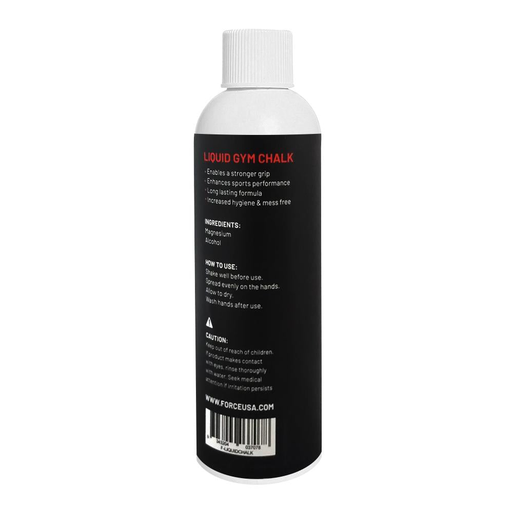 Force USA Liquid Weight Lifting Chalk - 250ml Bottle for Grip Enhancement | Perfect for Powerlifting, Rock Climbing & Gym Workouts