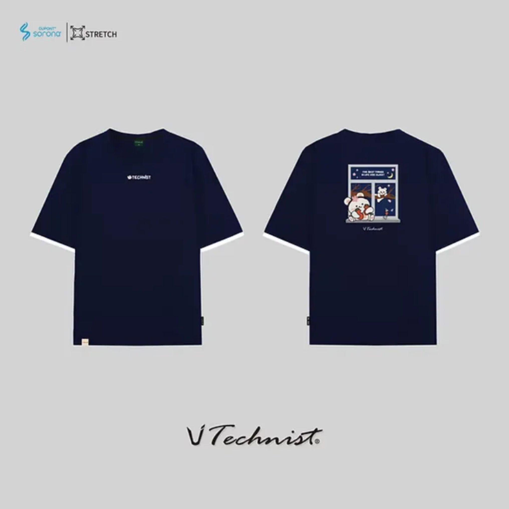 Technist TNT5549 Unisex Cotton-Like Comfort T-Shirt - Soft Breathable Casual Tee for Men & Women [Navy Blue] - Perfect for Everyday Wear, Gym, and Outdoor Activities