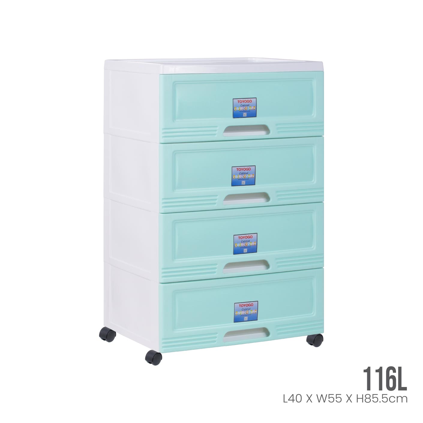 4-Tier Rolling Storage Cabinet with Wheels - Heavy Duty Metal Shelving Unit for Home, Office, Garage Organization - Perfect for Pantry, Closet, Laundry Room & Workshop Storage Solutions