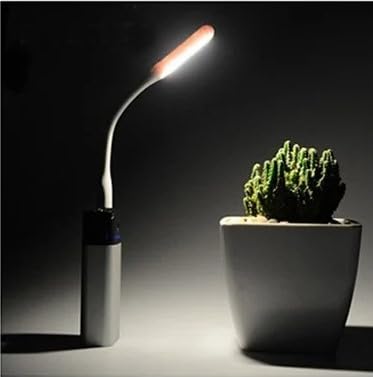 Flexible USB LED Reading Light for Keyboard & Laptop - Adjustable Gooseneck Desk Lamp for Computer, Books, Night Study - White Light for Home Office & Dorm Room