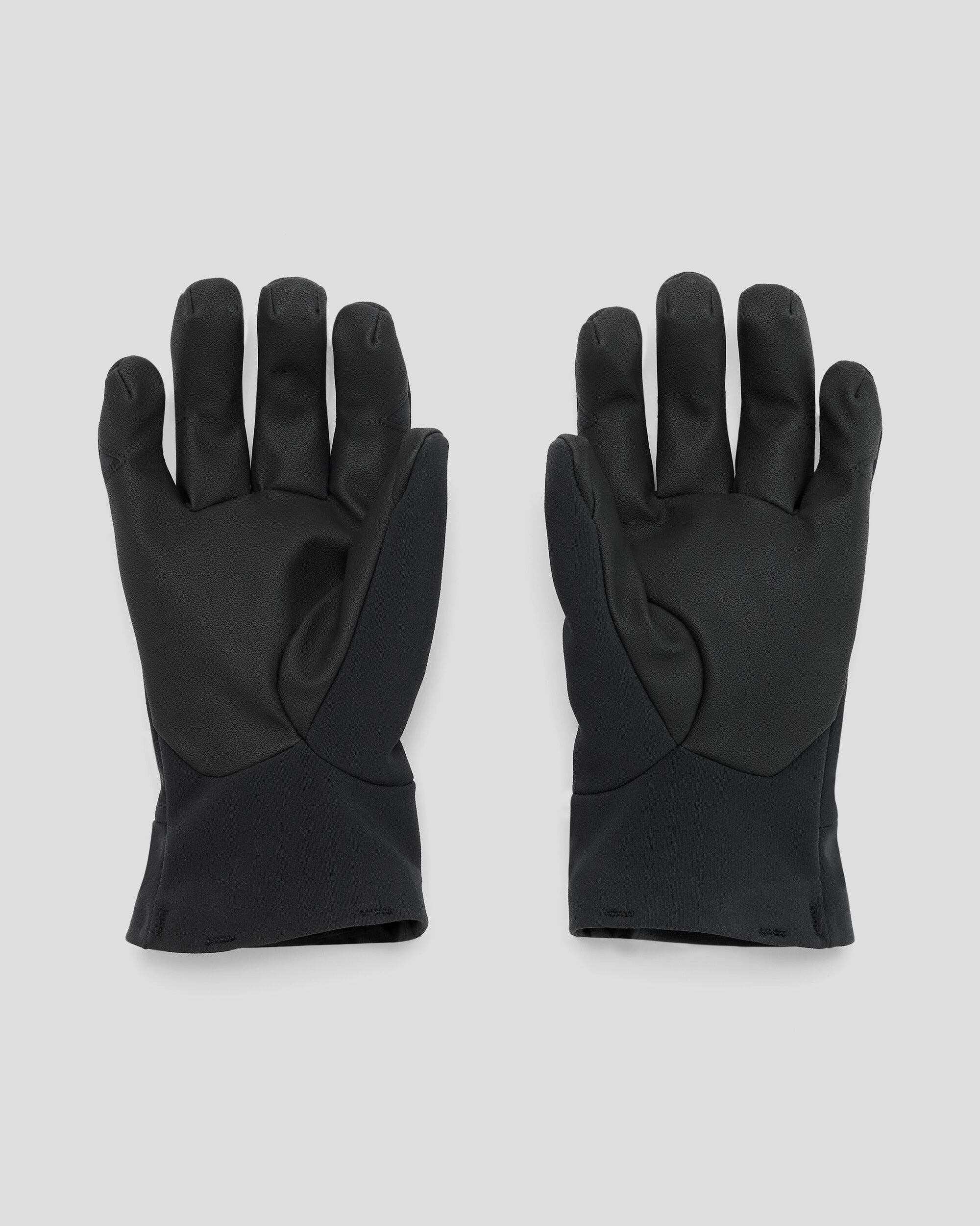 Arbury Softshell Gloves for Men & Women - Winter Thermal Windproof Touchscreen Gloves (Black) - Perfect for Skiing, Running, and Outdoor Activities