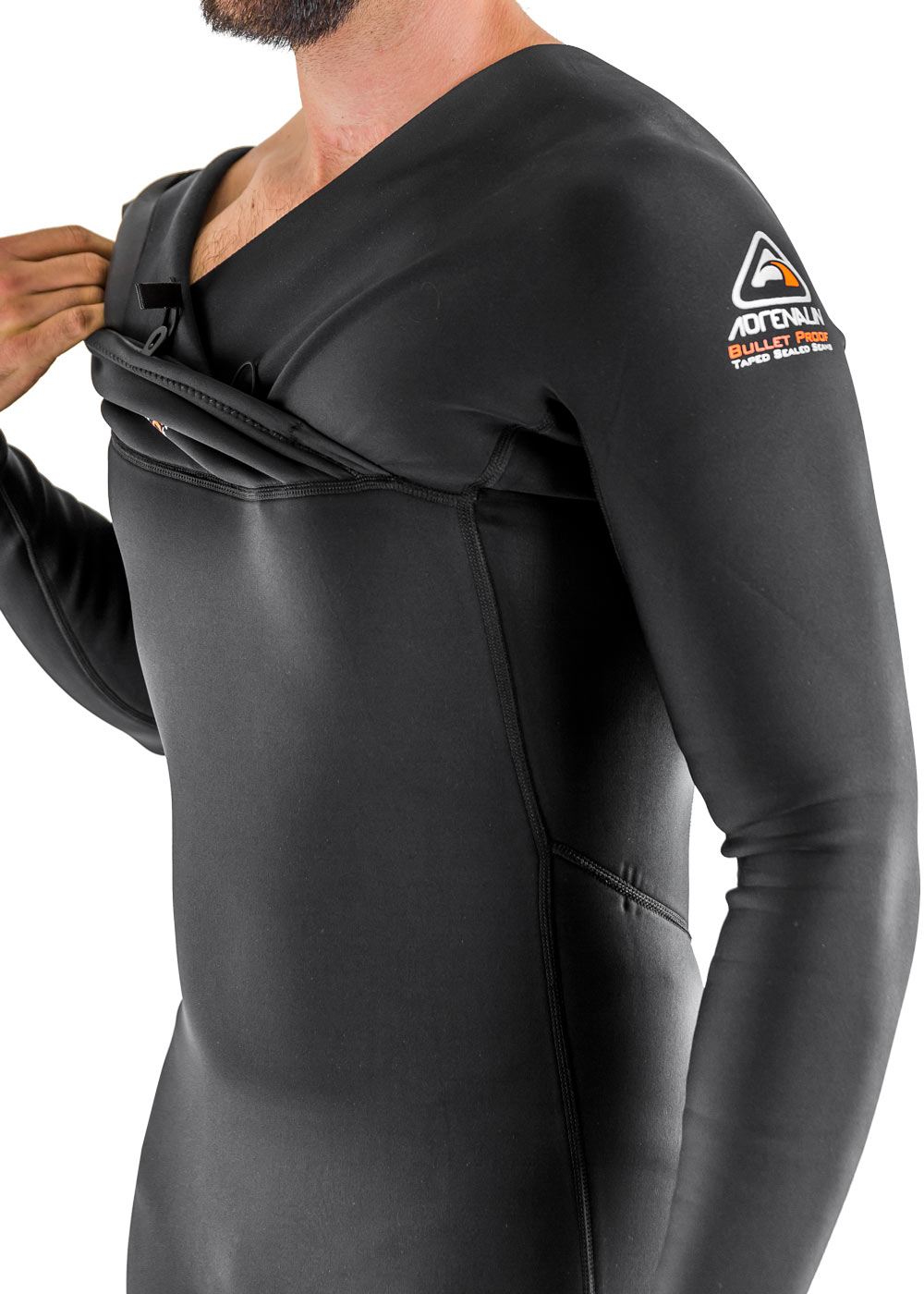 Adrenalin Men's Hyperdry 3/2mm Zipperless Steamer Wetsuit for Surfing, Diving & Water Sports - Premium Neoprene Full Wetsuit with Thermal Protection