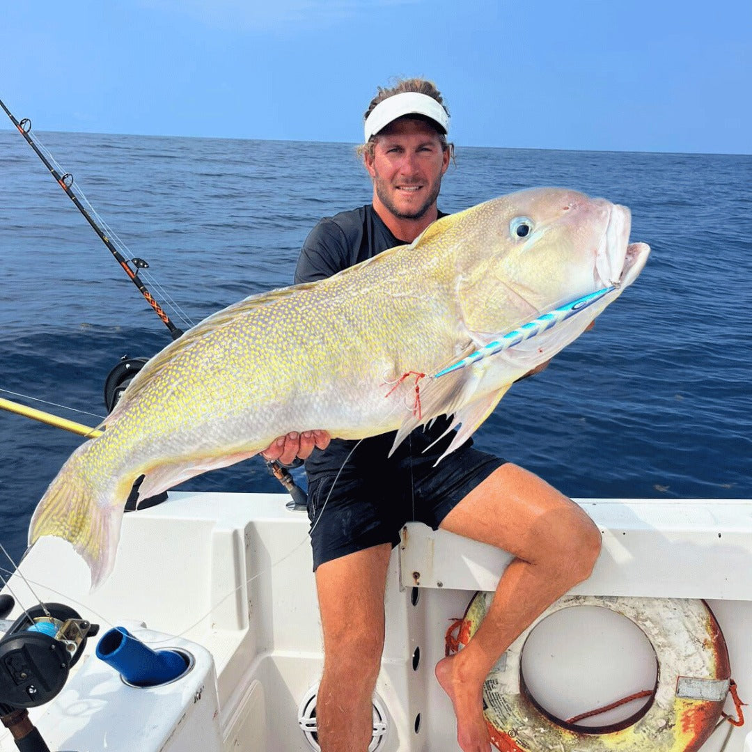 JYG Pro Fishing Stryke Tuna Jig Rigged - Premium Saltwater Tuna Lure for Offshore Fishing - Perfect for Deep Sea, Boat, and Kayak Angling