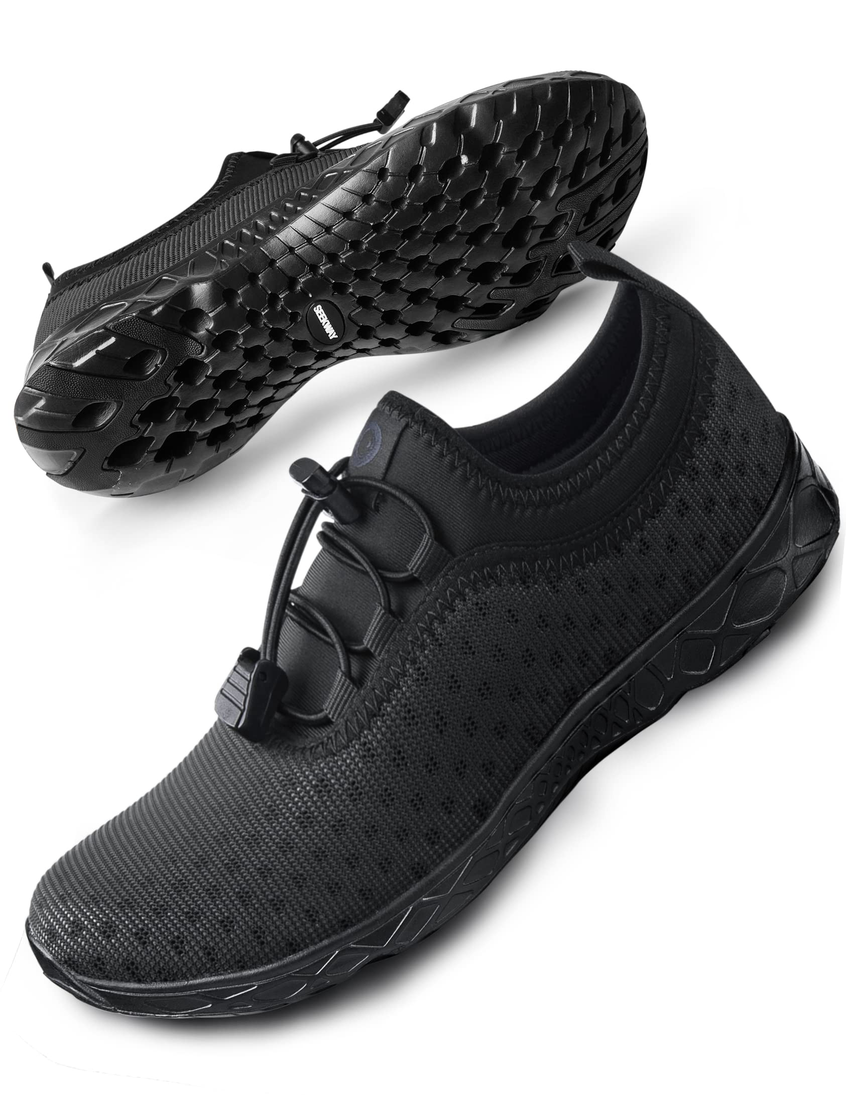 SEEKWAY Men's & Women's Quick Dry Water Shoes - Barefoot Aqua Shoes for Beach Walking, Kayaking, Boating & Water Sports | Lightweight & Comfortable for Swimming, Surfing & Outdoor Activities (SP006)
