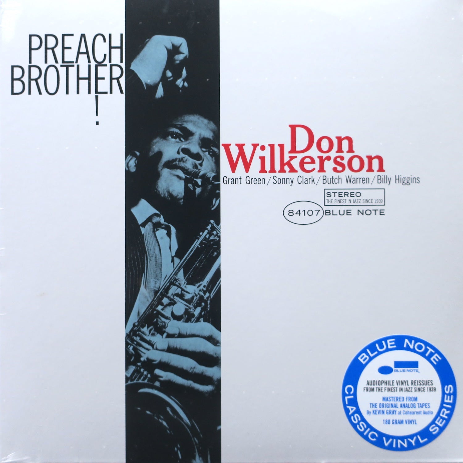 DON WILKERSON 'Preach Brother!' BLUE NOTE CLASSIC 180g Vinyl LP - Jazz Vinyl Record for Audiophiles & Collectors - Perfect for Home Listening, Music Gifts & Vinyl Collections