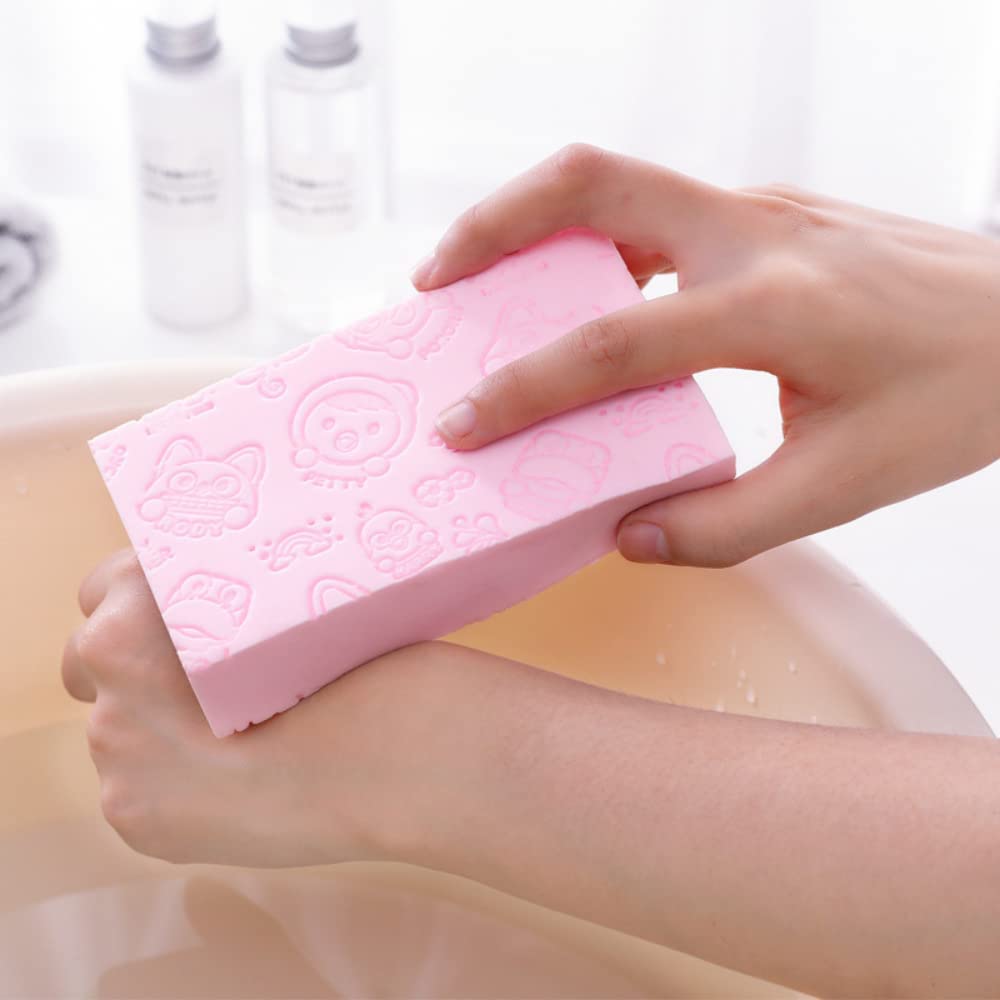 EBOFAB Exfoliating Body Scrubber - Dead Skin Remover Shower Sponge for Women & Men | Gentle Face & Body Scrub for Smooth Skin | Perfect for Daily Shower & Spa Exfoliation