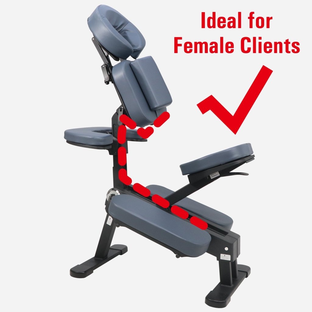 Master Massage® Portable Massage Chair - Royal Blue Foldable Professional Massage Chair for Home, Office & Spa - Perfect for Therapists, Chiropractors & Relaxation
