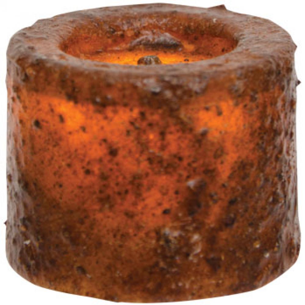 Burnt Mustard LED Votive Candles - Battery Operated Flameless Tea Lights for Home Decor, Weddings, Parties & Romantic Ambiance