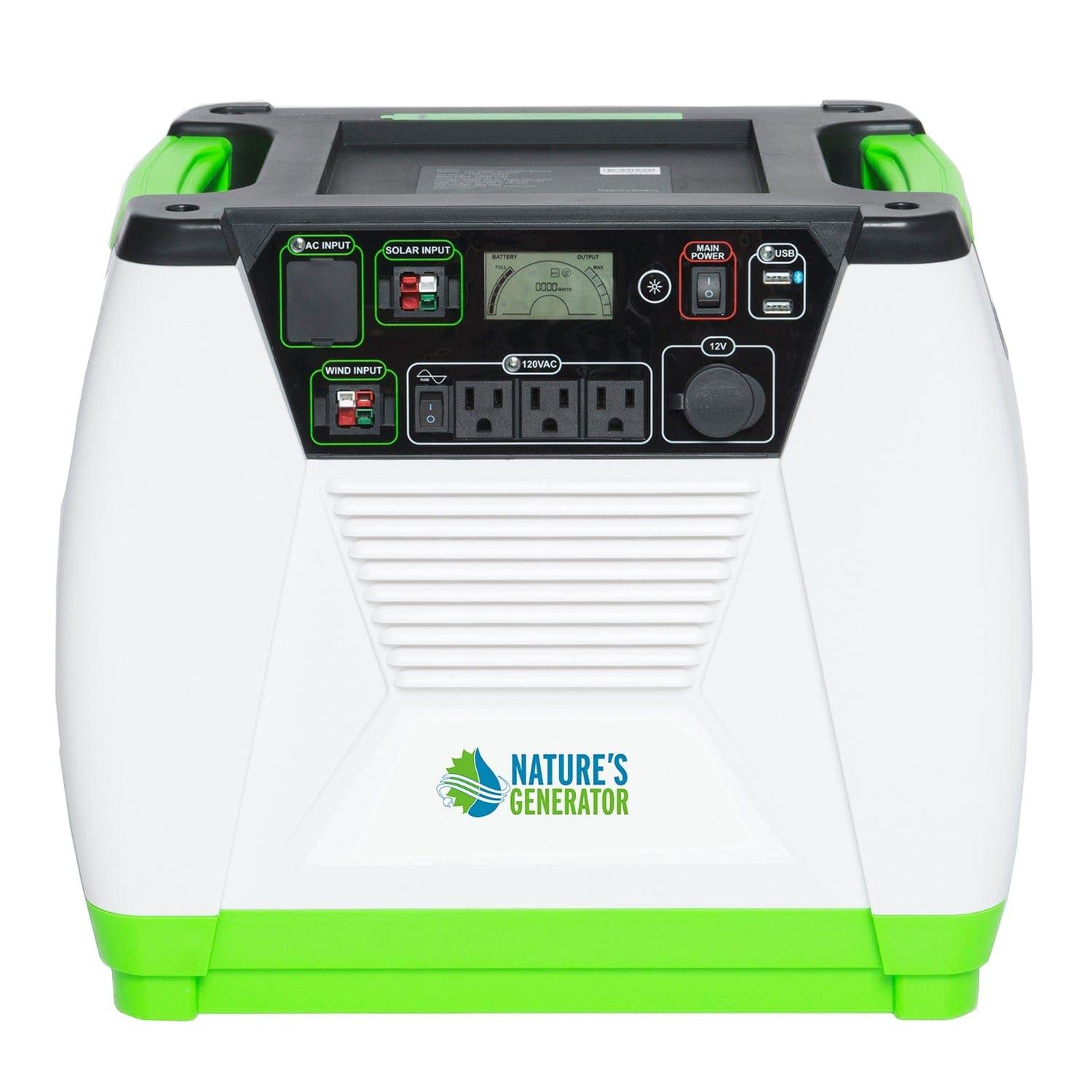 Nature's Generator Gold Essential - Portable Solar Power Generator for Home & Outdoor Use - Emergency Backup, Camping, RV, Off-Grid Living