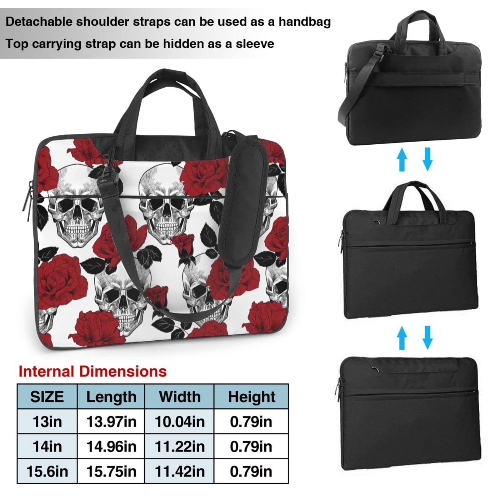 Stylish Unisex Laptop Bag for 13/14/15.6 Inch Devices - Durable Messenger Briefcase with Shoulder Strap, Perfect for Work, School & Travel