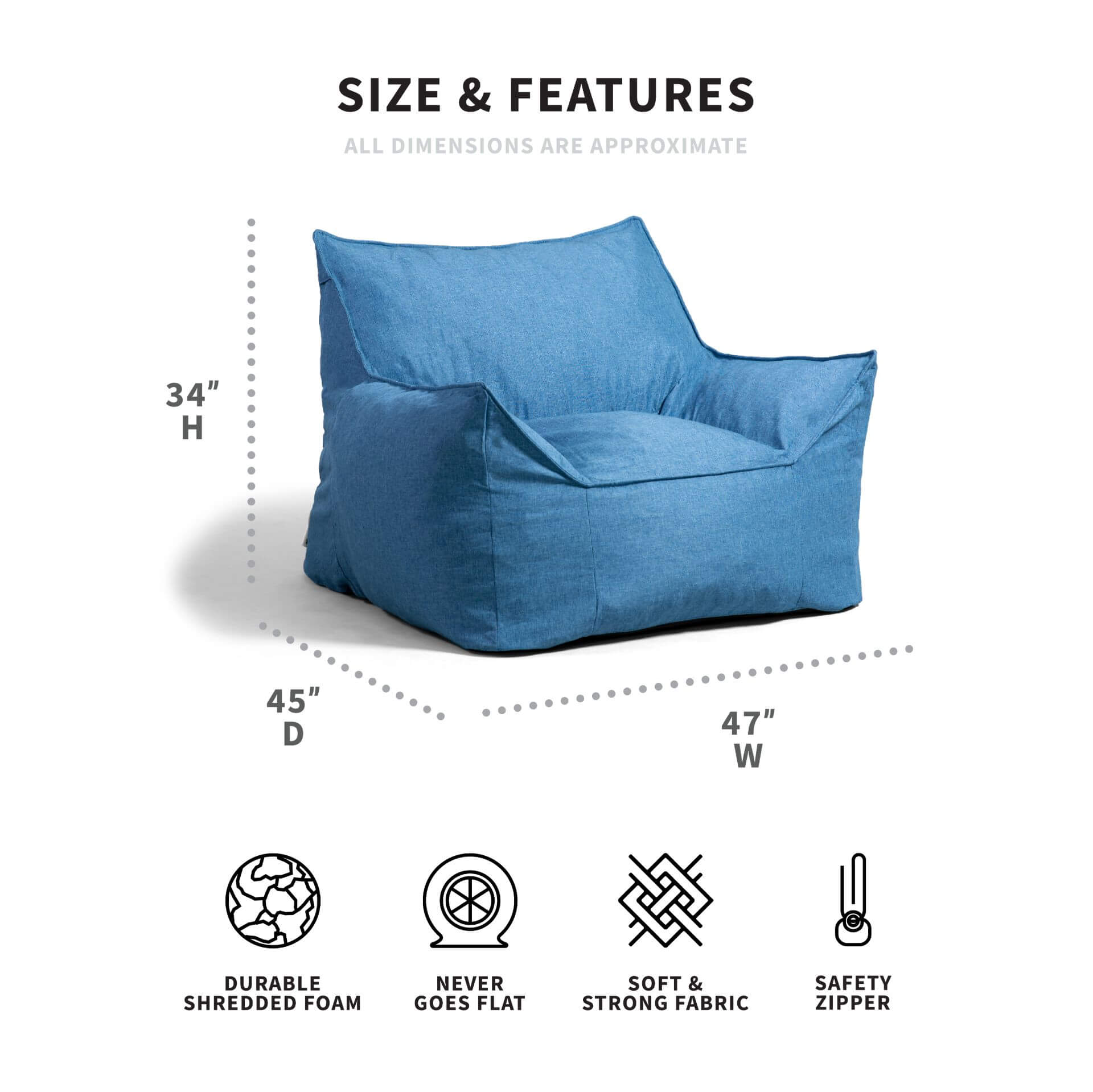 Imperial Lounger - Premium Comfort Recliner Chair for Living Room, Bedroom & Patio - Ergonomic Design with Adjustable Backrest & Footrest - Perfect for Relaxing, Reading & Napping