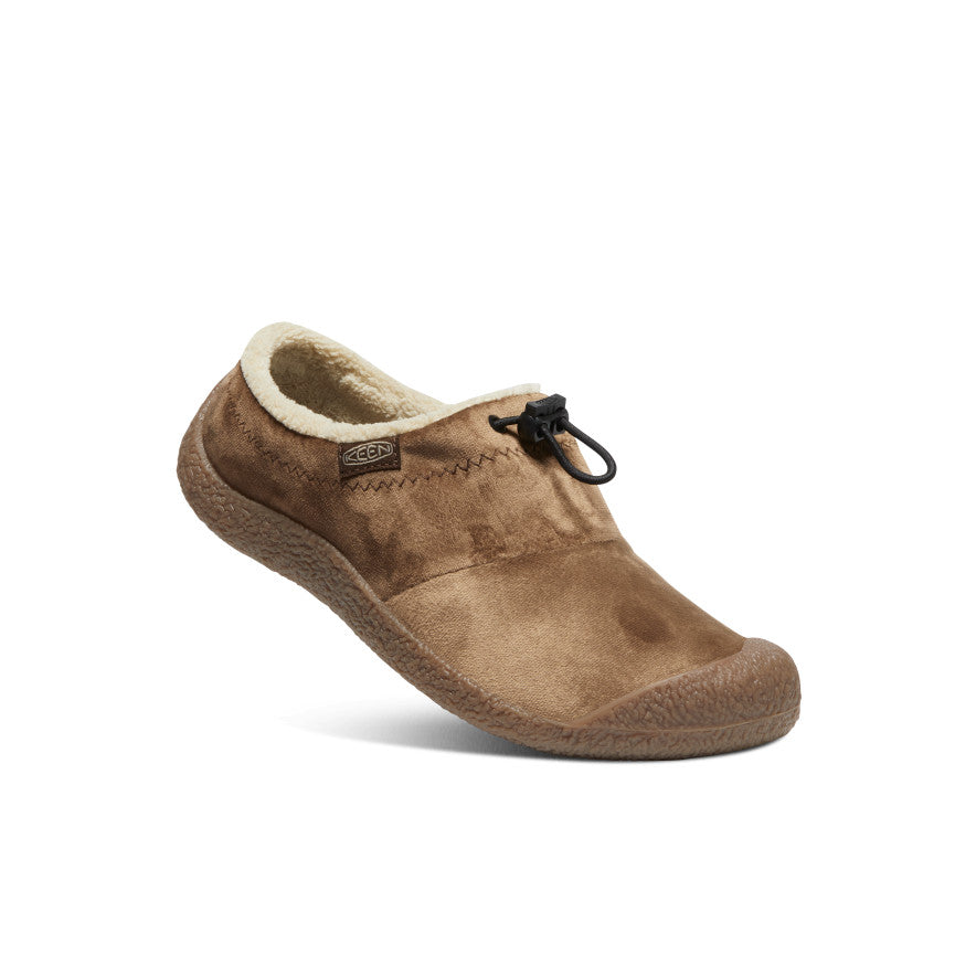 Women's Howser III Slide Sandals - Dark Earth Velour Comfortable House Slippers for Indoor/Outdoor Wear - Perfect for Home, Spa, and Relaxation