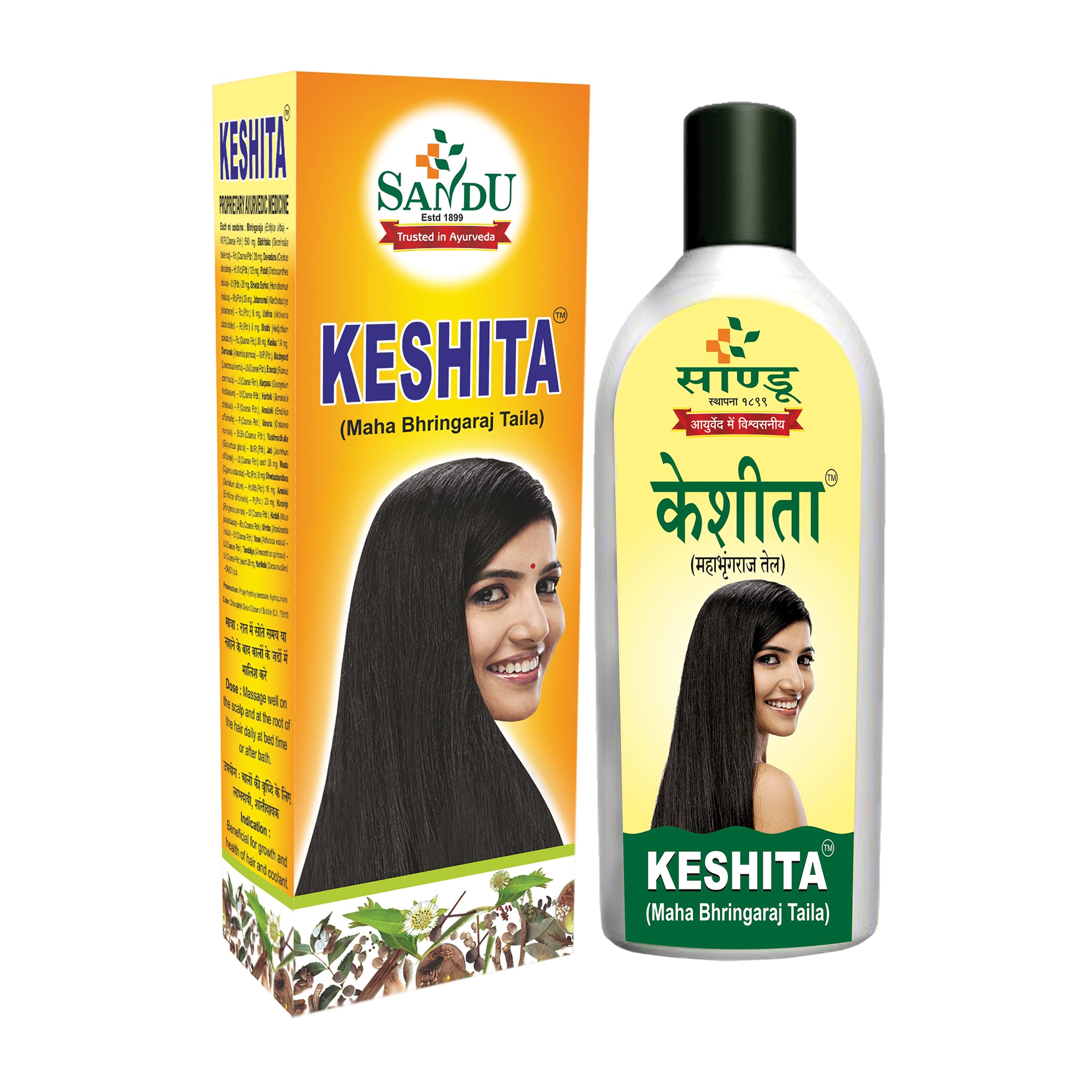 Sandu Keshita Hair Oil - 100ml Natural Hair Growth Treatment for Dry, Damaged Hair | Perfect for Daily Nourishment & Scalp Care