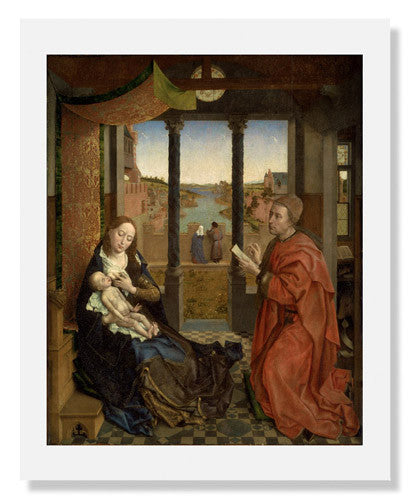 Rogier van der Weyden Saint Luke Drawing the Virgin Painting - Renaissance Religious Artwork - Perfect for Home Decor, Art Collectors & Renaissance Enthusiasts