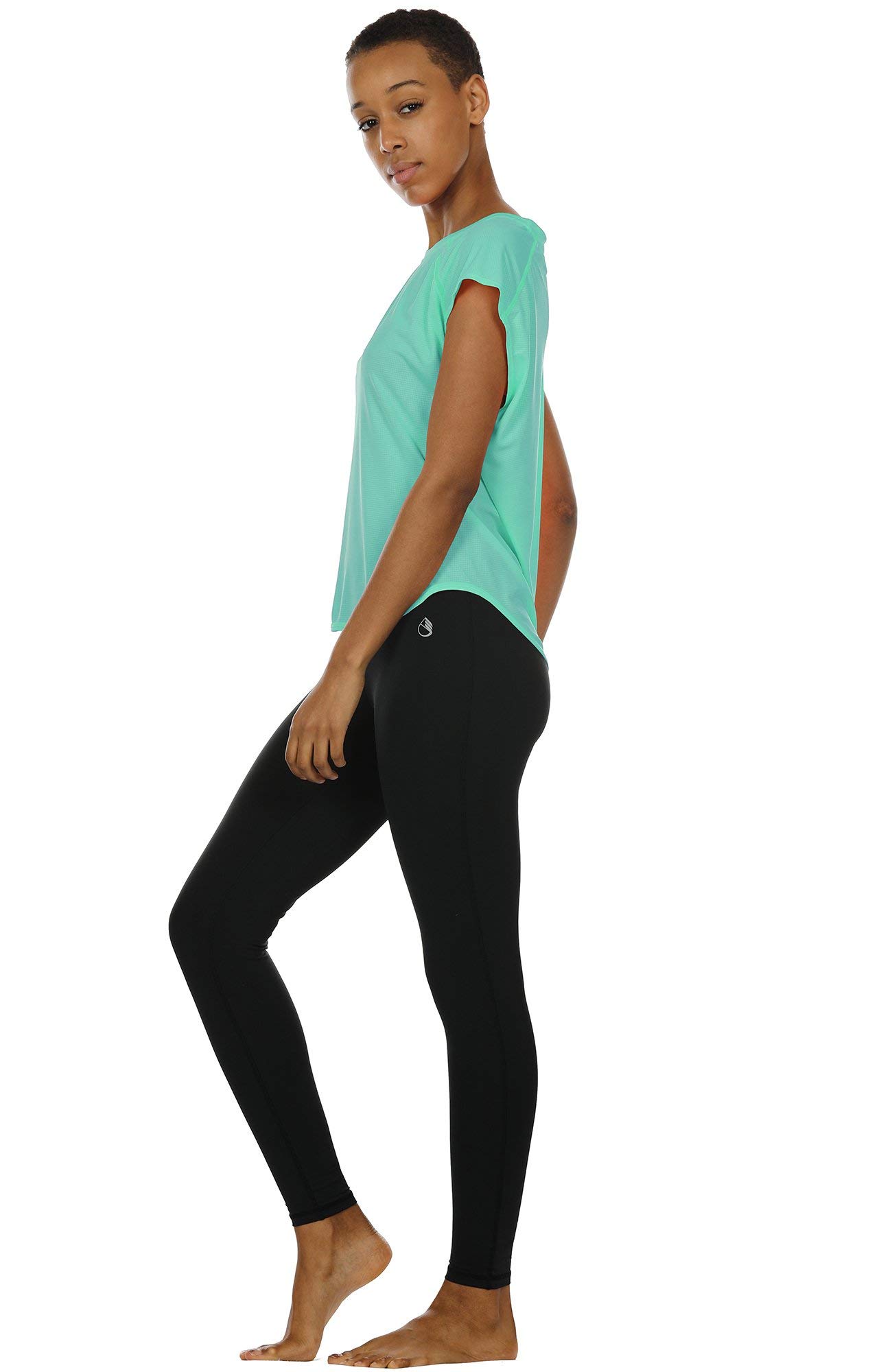 Icyzone Women's Workout T-Shirt - Breathable Fitness Top for Gym, Yoga, Running & Exercise | Cap Sleeve Activewear for Women | Perfect for Cardio, Weight Training & Outdoor Sports