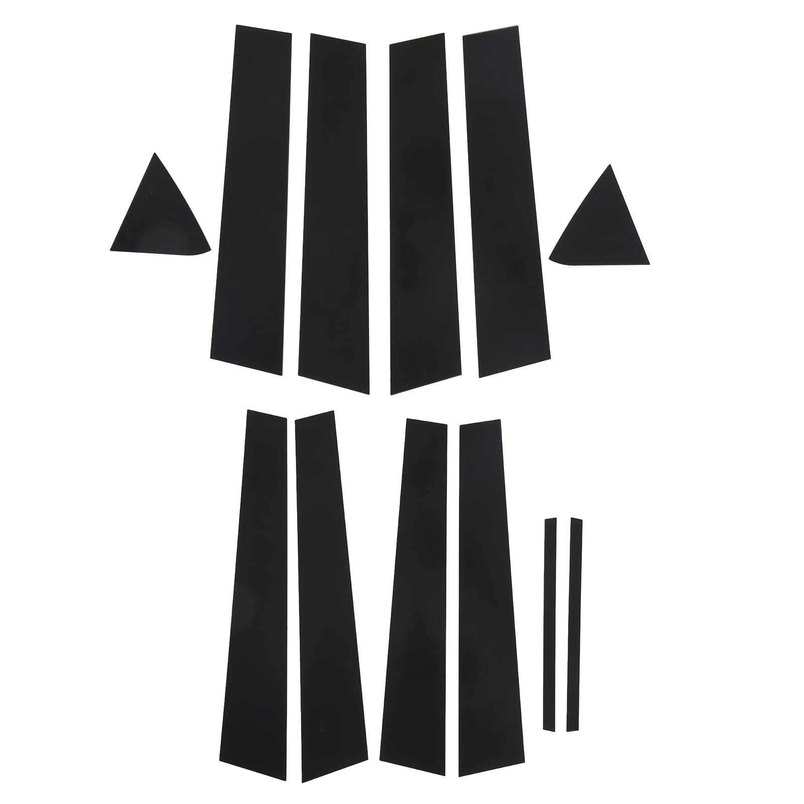 Gloss Black Side Door Window Cover Trim - 6pcs Pillar Post Decal Trim Replacement for Dodge Charger 2011-2021 | Durable Exterior Car Accessories for Enhanced Style & Protection (Perfect for Car Detailing, Customization & Weather Protection)