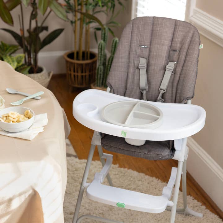 Ingenuity Sun Valley Compact Highchair - Portable Baby High Chair for Travel & Home Use - Lightweight, Foldable & Easy to Clean - Perfect for Dining, Restaurants & Outdoor Activities