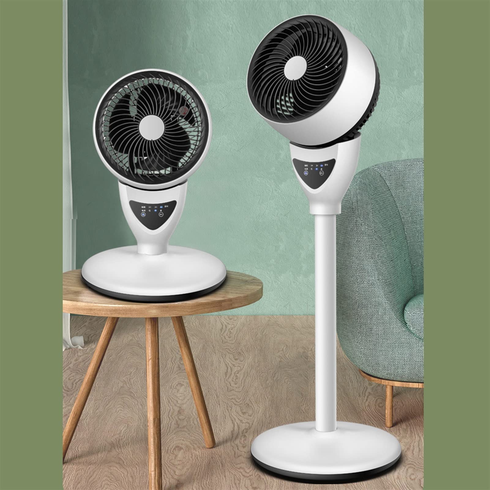 Quiet Oscillating Pedestal Fan with Remote Control - 3 Adjustable Speeds & Built-in Timer - Portable Standing Floor & Desk Air Circulator for Home, Office, Bedroom - Perfect for Cooling, Air Circulation & White Noise Sleep Aid