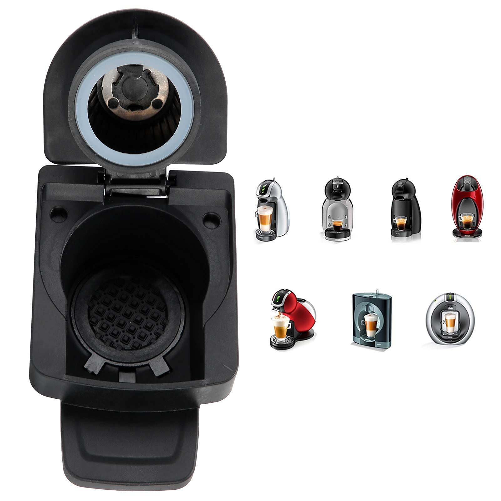 Reusable Coffee Pod Adapter for Dolce Gusto Machines - Flip Design Capsule Converter | Eco-Friendly Coffee Maker Accessories | Perfect for Home, Office & Travel Use