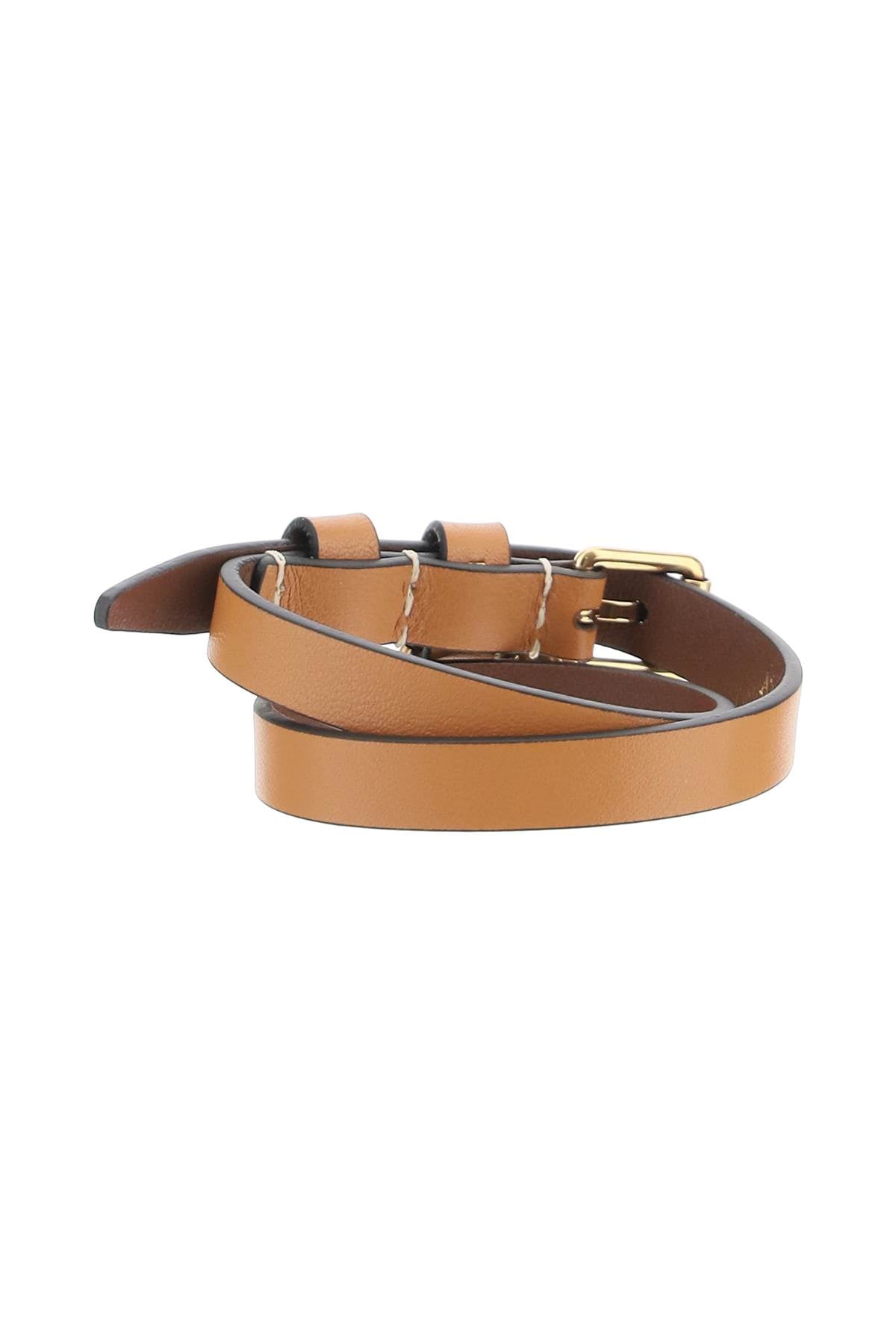 Alexander McQueen Double Wrap Bracelet for Women - Stylish Leather & Metal Cuff Bracelet - Perfect for Casual, Office & Evening Wear