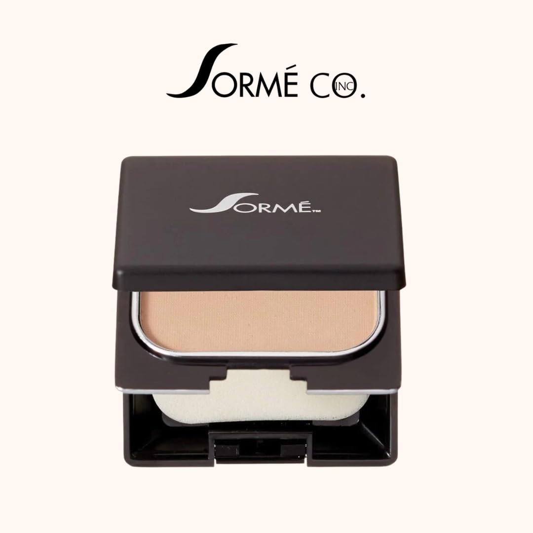 Sorme Cosmetics Believable Finish Powder Foundation - Natural Buff Shade | Oil-Control, Long-Lasting Coverage for Flawless Matte Look | Perfect for Daily Wear & Special Occasions