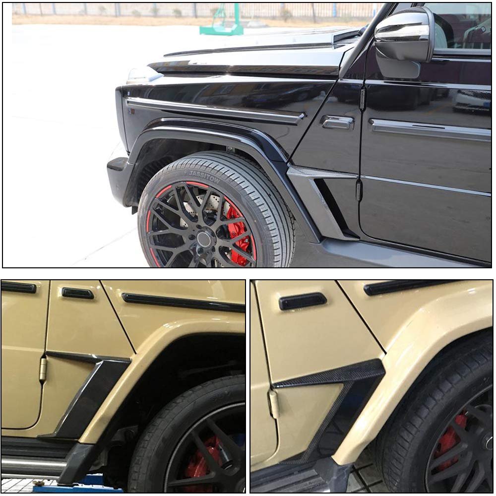 Carbon Fiber Side Fender Vent for Mercedes Benz G Class W463 G500 G550 G63 AMG (2019-2020) - Front Air Intake Scoop Cover Trim - Factory Outlet - Upgrade Your Ride for Off-Road & Street Performance