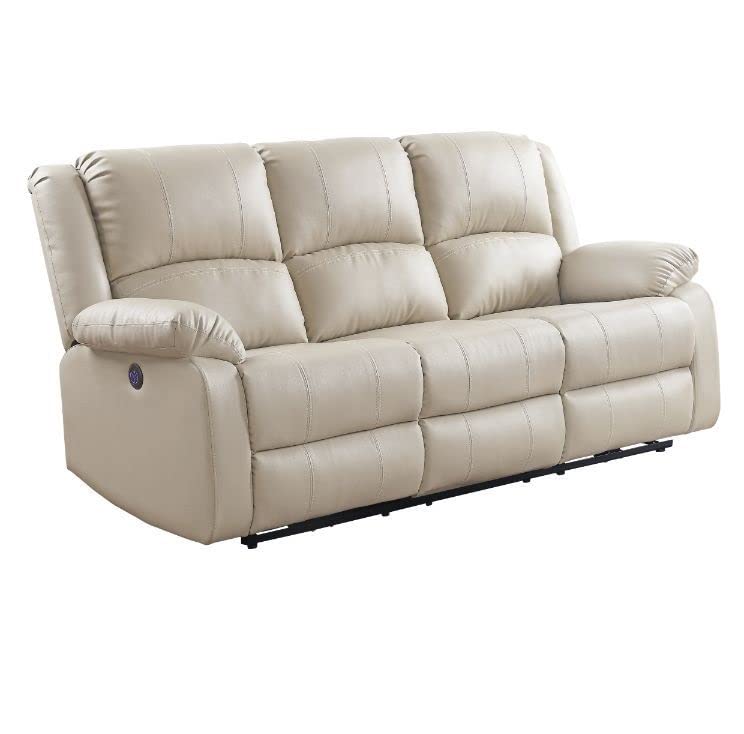 Acme Furniture Upholstered Sofa - Beige Modern Living Room Couch with Soft Fabric for Home, Office & Lounge Comfort