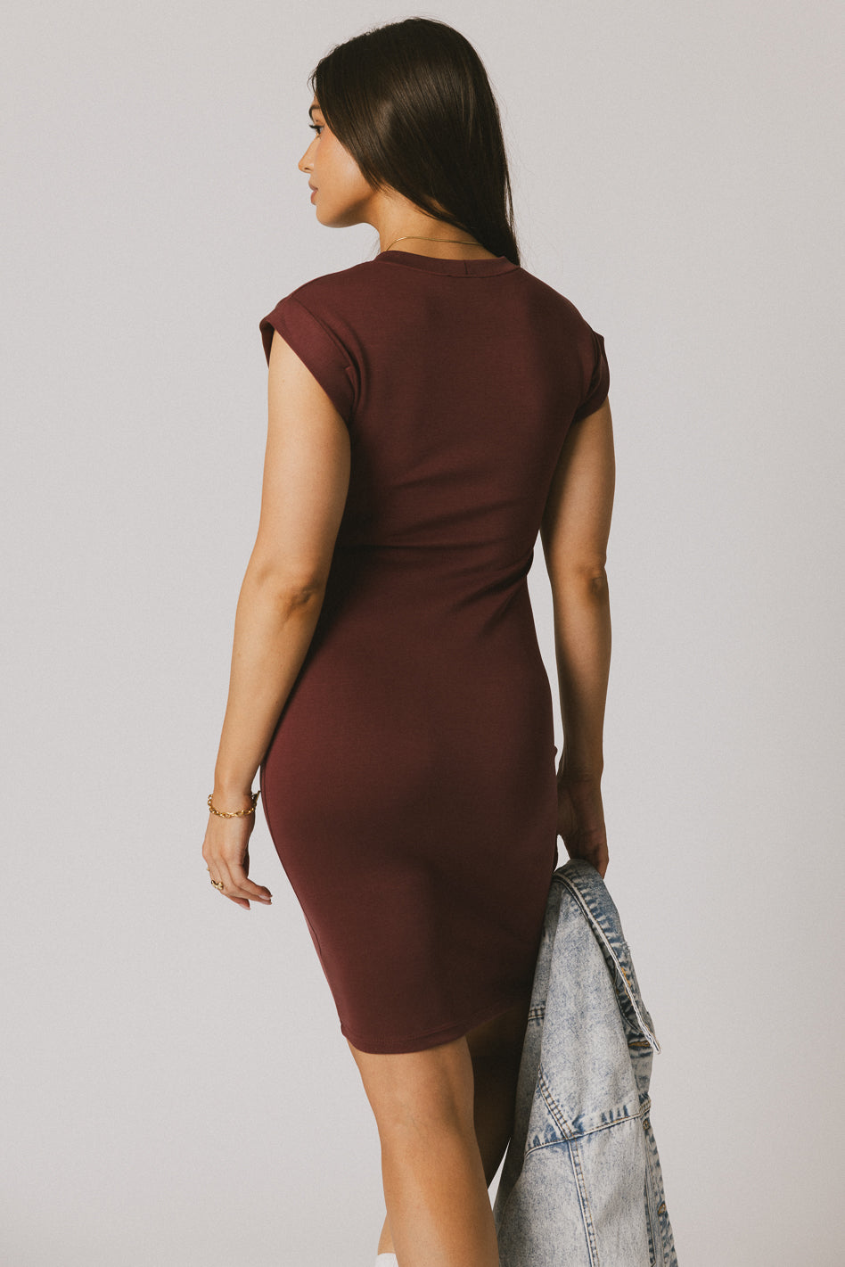 Lauren Short Sleeve Tee Shirt Mini Dress in Berry - Casual Summer Dress for Women | Perfect for Beach Outings, Brunch Dates & Weekend Getaways