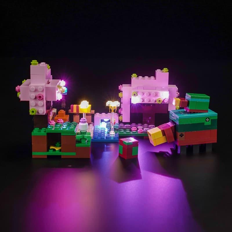 Best LEGO Minecraft The Cherry Blossom Garden 21260 Light Kit - DIY Building Blocks Lighting Set for Display & Decoration - Perfect for Gaming Rooms, Bedrooms, and LEGO Collections