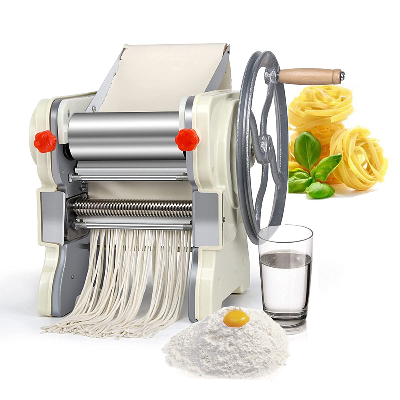 Best Pasta Maker Machine - 3-in-1 Pasta Roller & Noodle Cutter with 2 Stainless Steel Blades - Perfect for Homemade Pasta, Lasagna & Ravioli - Ideal for Home Kitchen & Commercial Use - Great for Italian Cuisine, Family Dinners & Restaurant Cooking