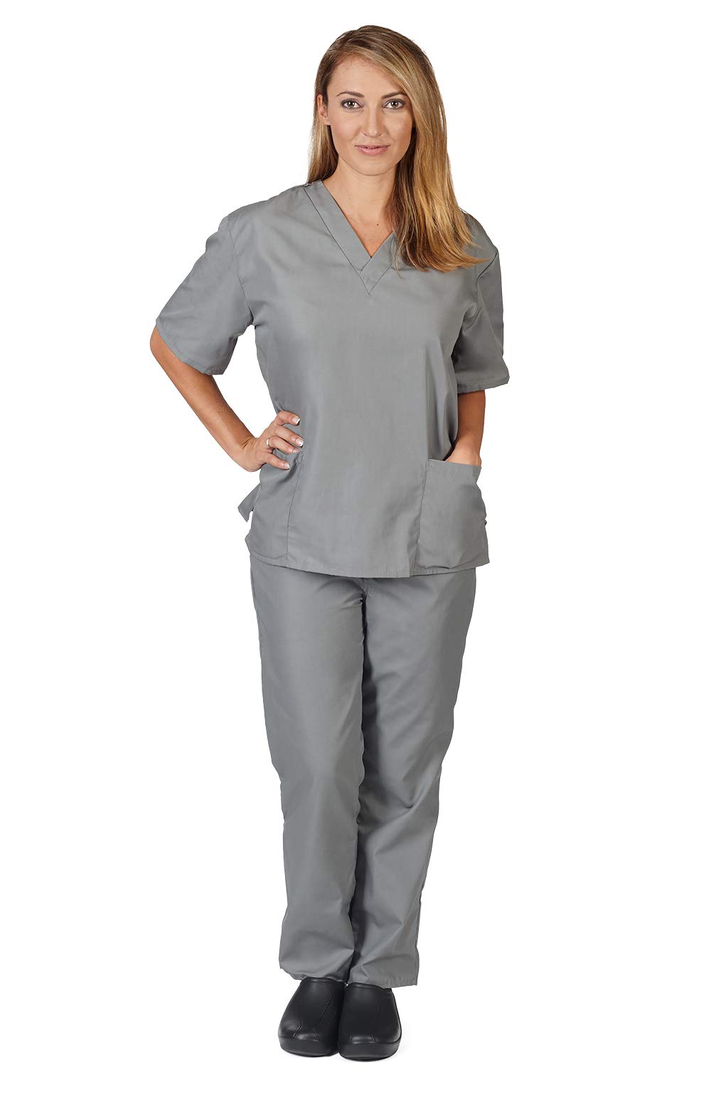 Premium Women's Medical Scrub Set - 2-Pack Comfortable Uniform Tops & Pants for Nurses, Doctors & Healthcare Professionals | Hospital, Clinic & Workwear Essentials