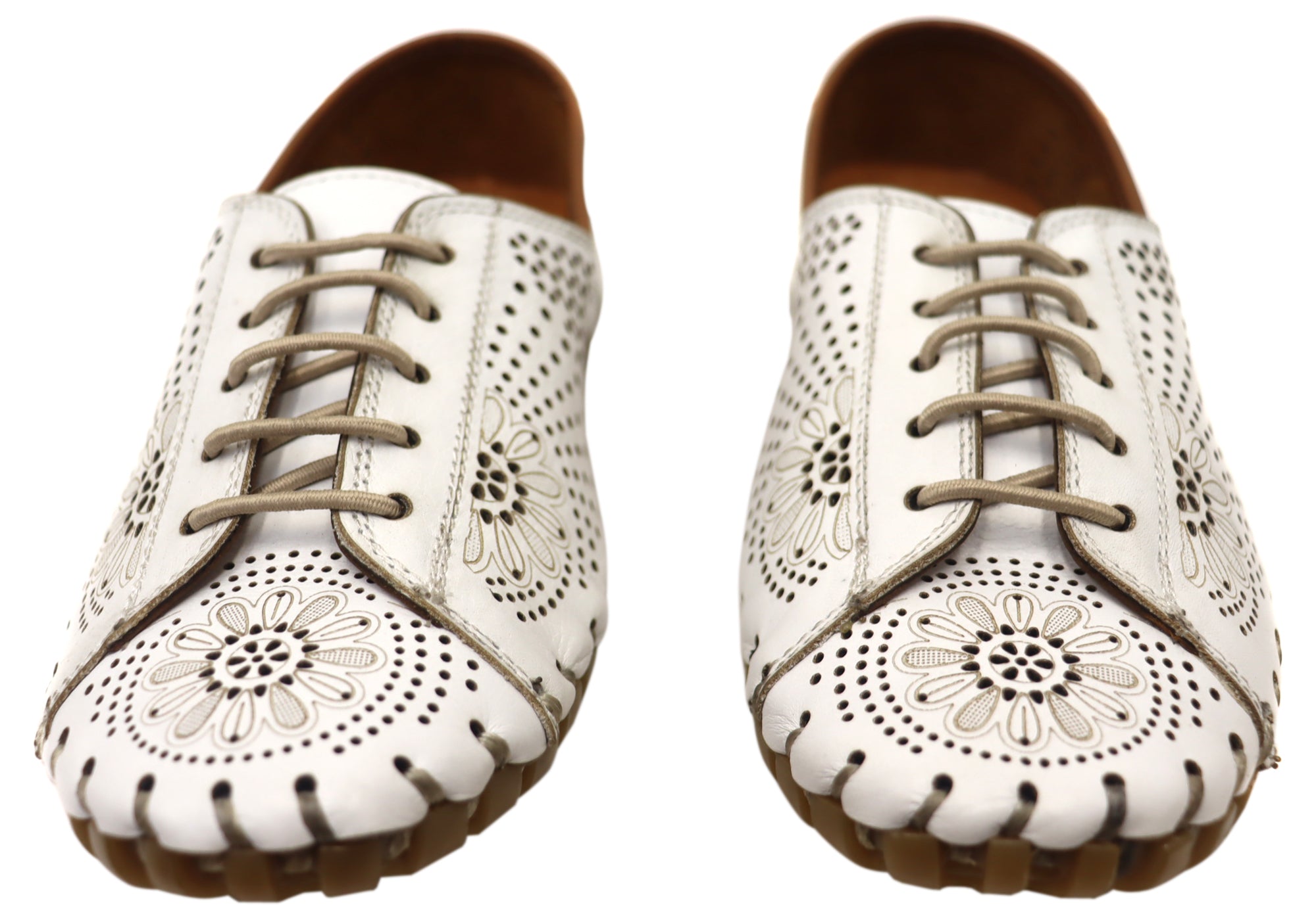 Orizonte Charmaine Women's Comfortable Leather Shoes - European Style for Walking, Work & Casual Wear