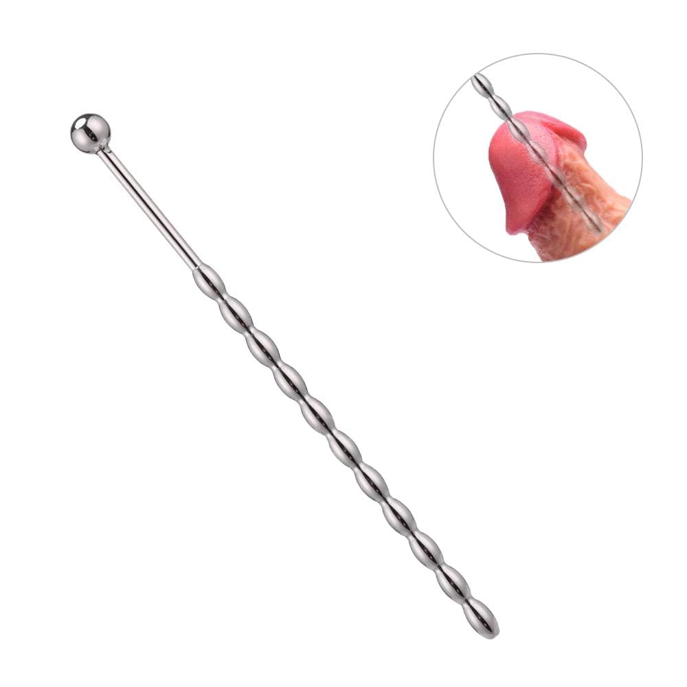 Premium FST Stainless Steel Urethral Sounds Dilators with Multi Beads - Medical Grade Penis Plug for Male Enhancement & Sensual Play - Perfect for BDSM, Adult Play & Medical Use