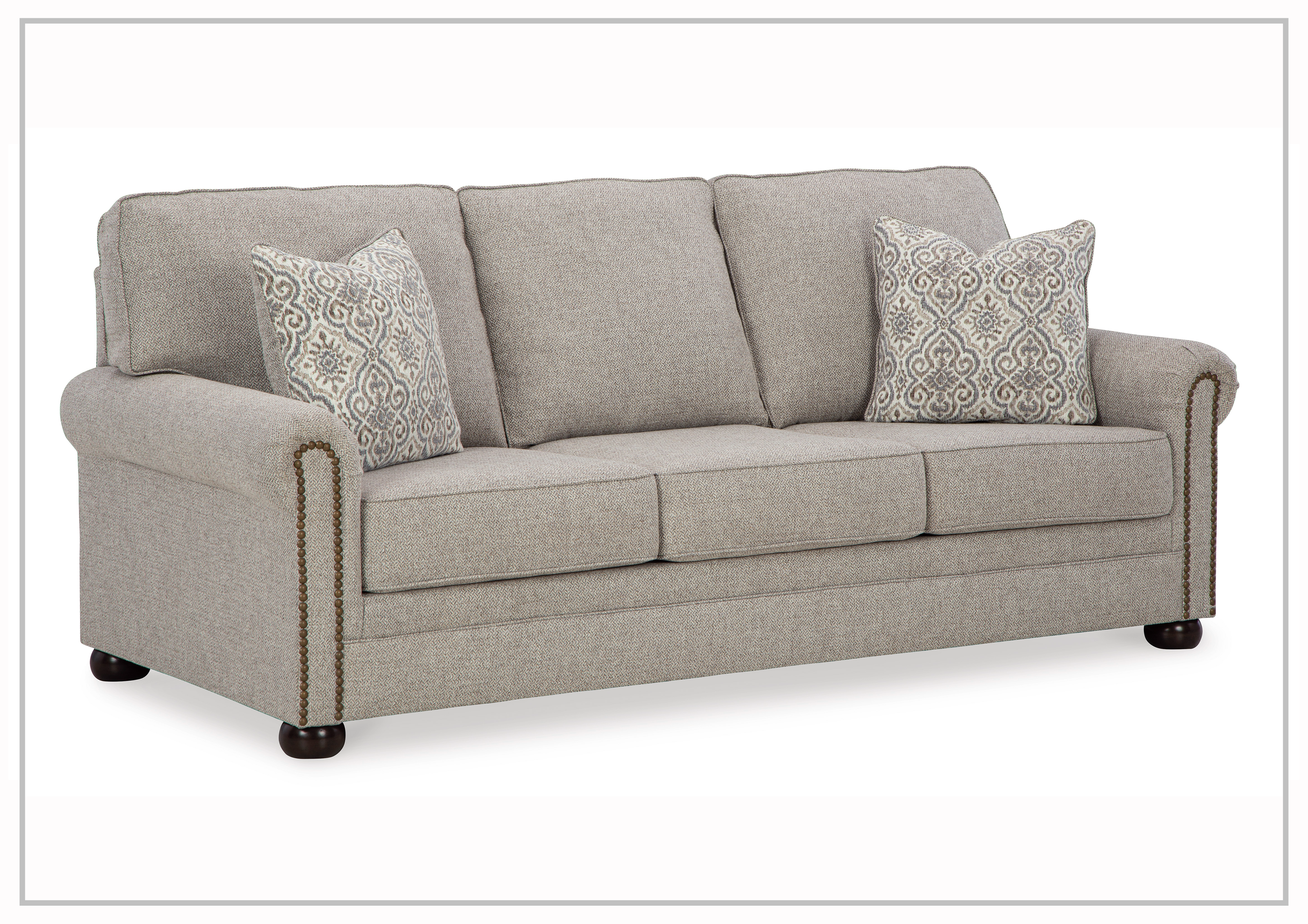 Gio Italia Garrison Fabric 3-Seater Queen Sleeper Sofa Bed - Convertible Comfort for Small Spaces, Guest Rooms & Apartments