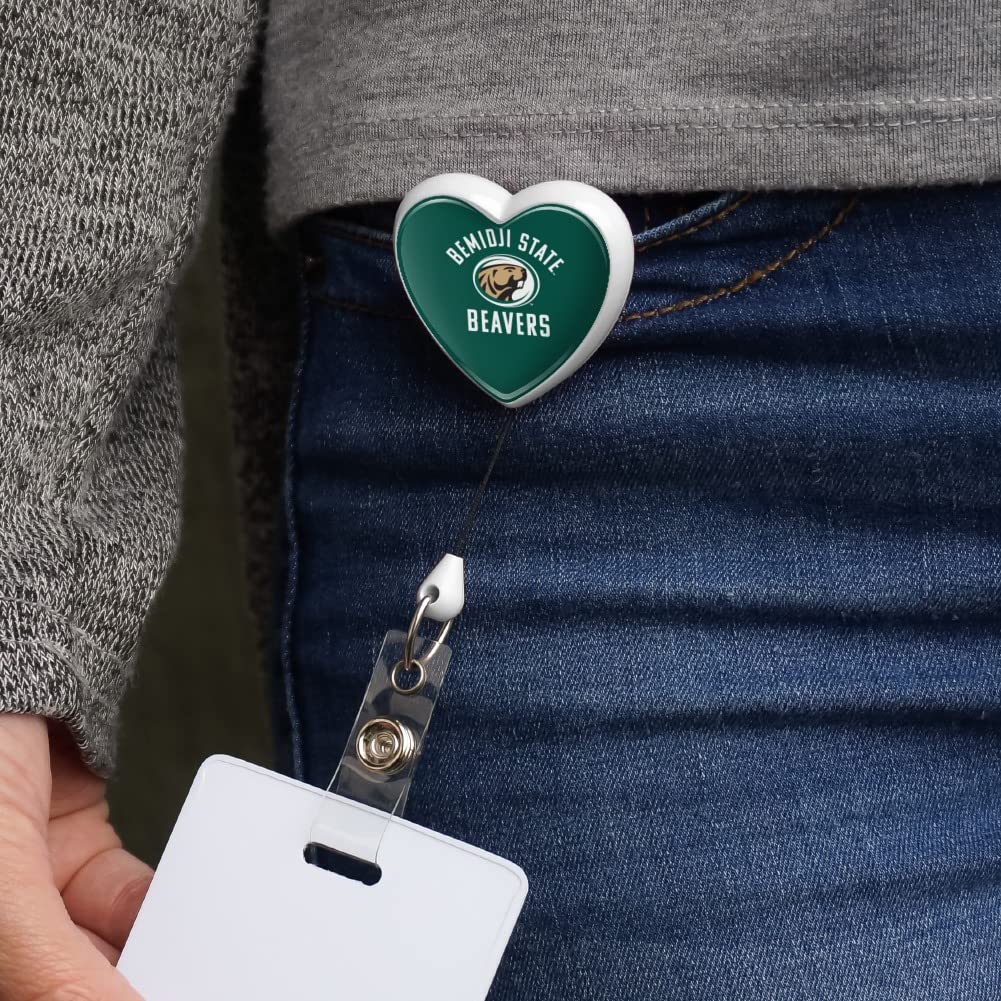Bemidji State University Beavers Lanyard with Retractable Reel - Durable ID Badge Holder for School, Work & Events - Perfect for Students, Teachers & Staff