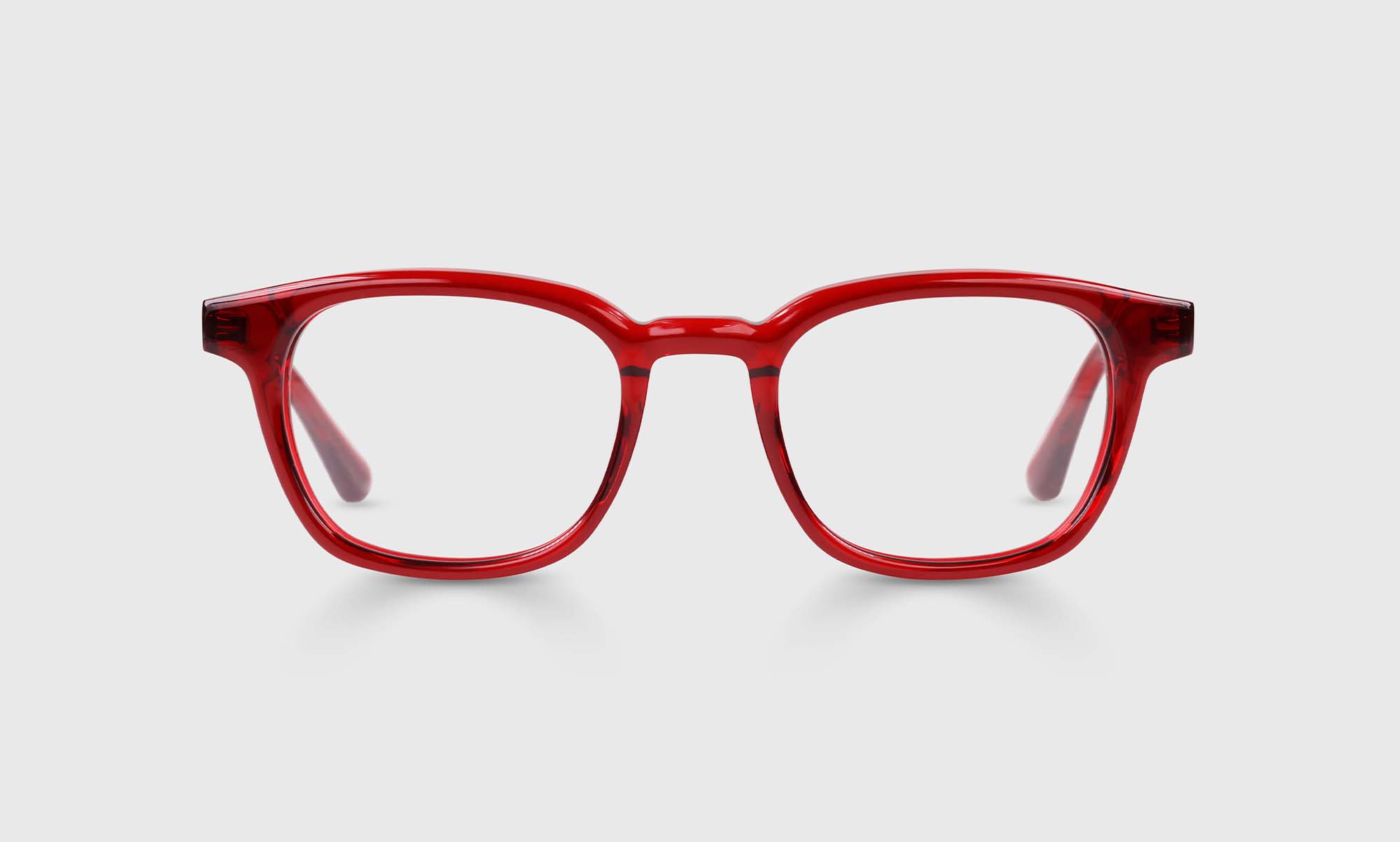 Cherry Red Crystal Acetate Eyeglass Frames - Lightweight & Stylish for Work, Reading, and Fashion Accessories
