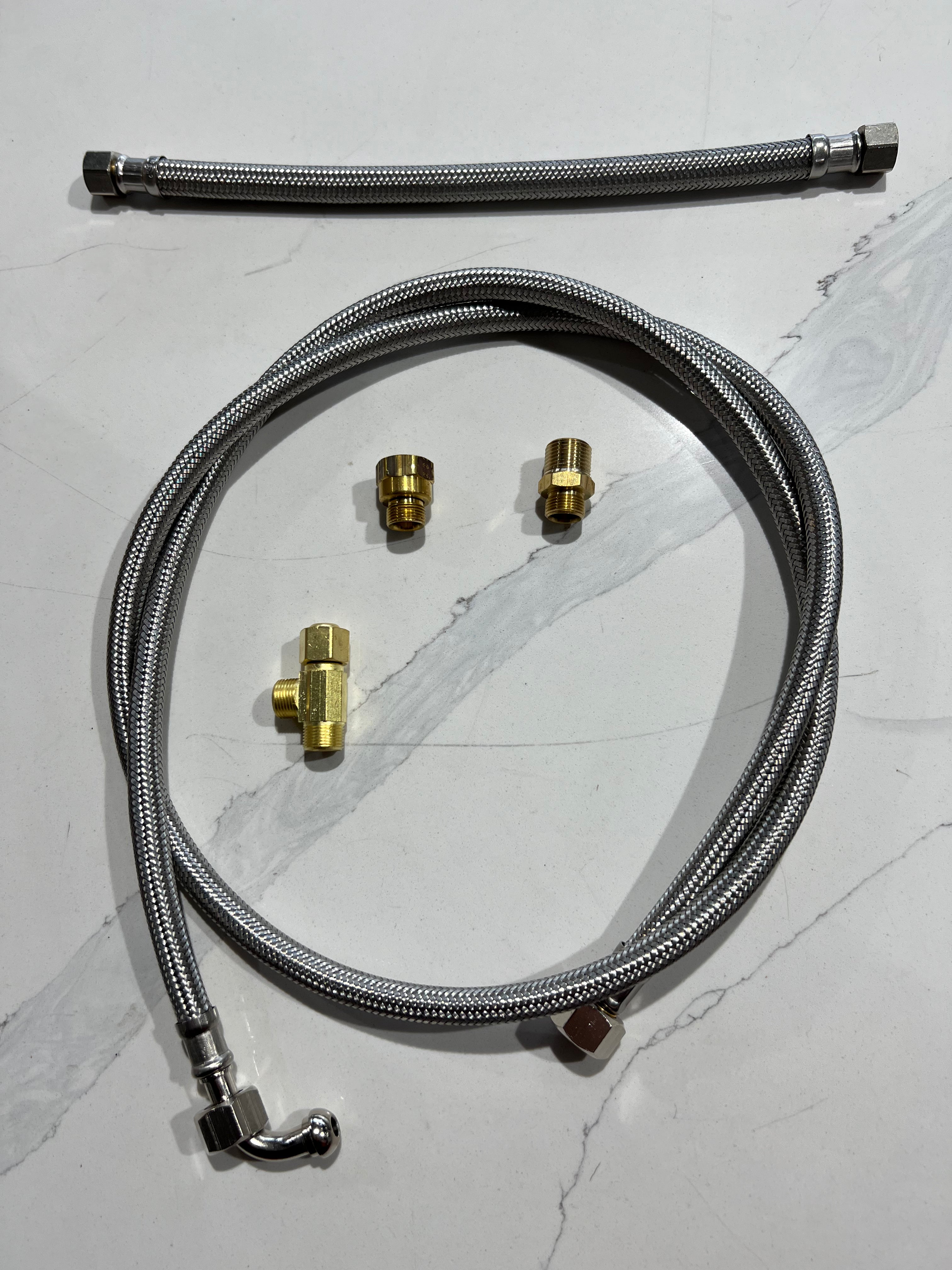Commercial Water Connection Kit for Washing Machines & Dishwashers - Heavy Duty, Leak-Proof Installation for Laundromats & Restaurants