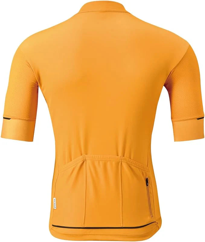 Pearl Izumi Men's First Race Cycling Jersey - High-Performance Bike Shirt for Road & Mountain Biking - Moisture-Wicking & Breathable Amber Color