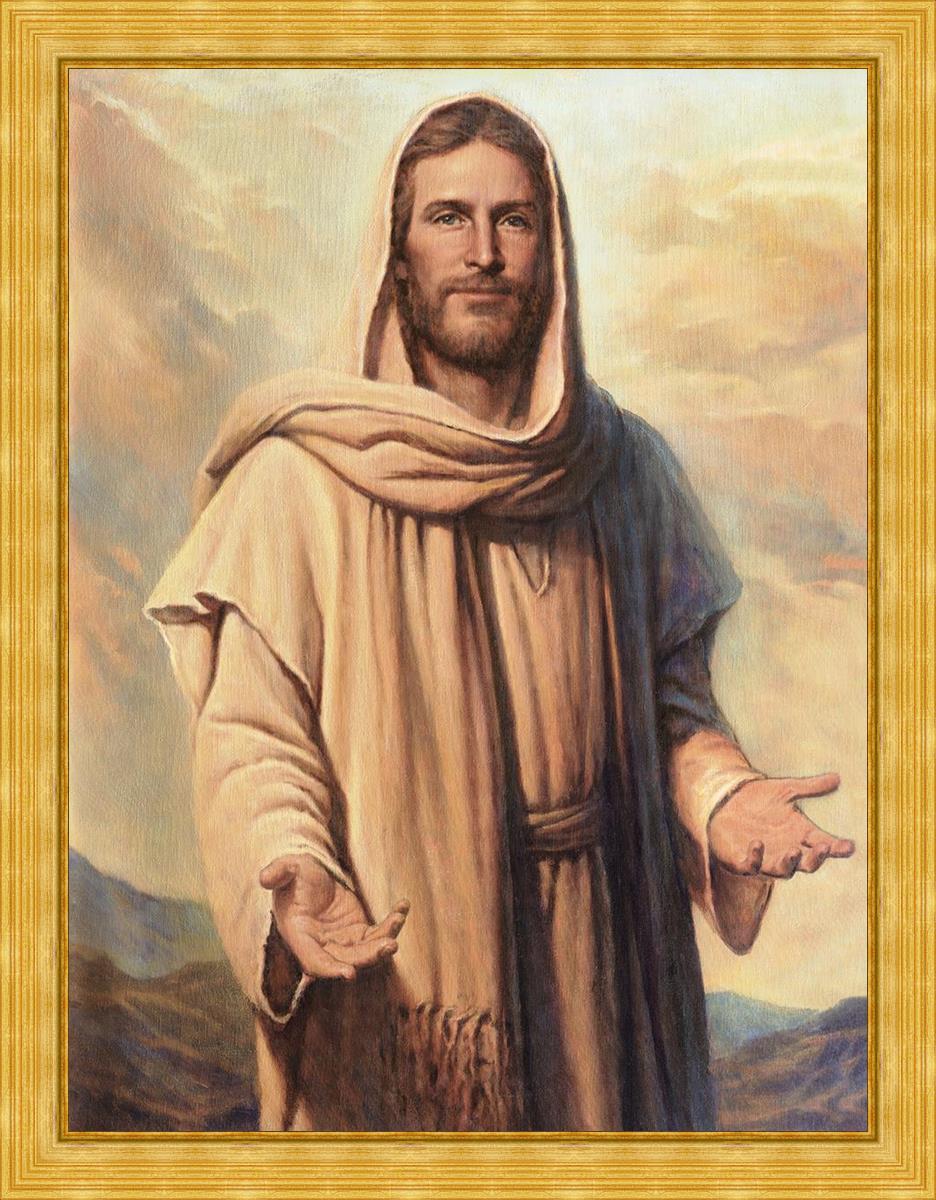 Abide With Me Large Wall Art - Inspirational Canvas Print for Living Room, Bedroom & Office Decor - Perfect for Home, Church & Spiritual Spaces