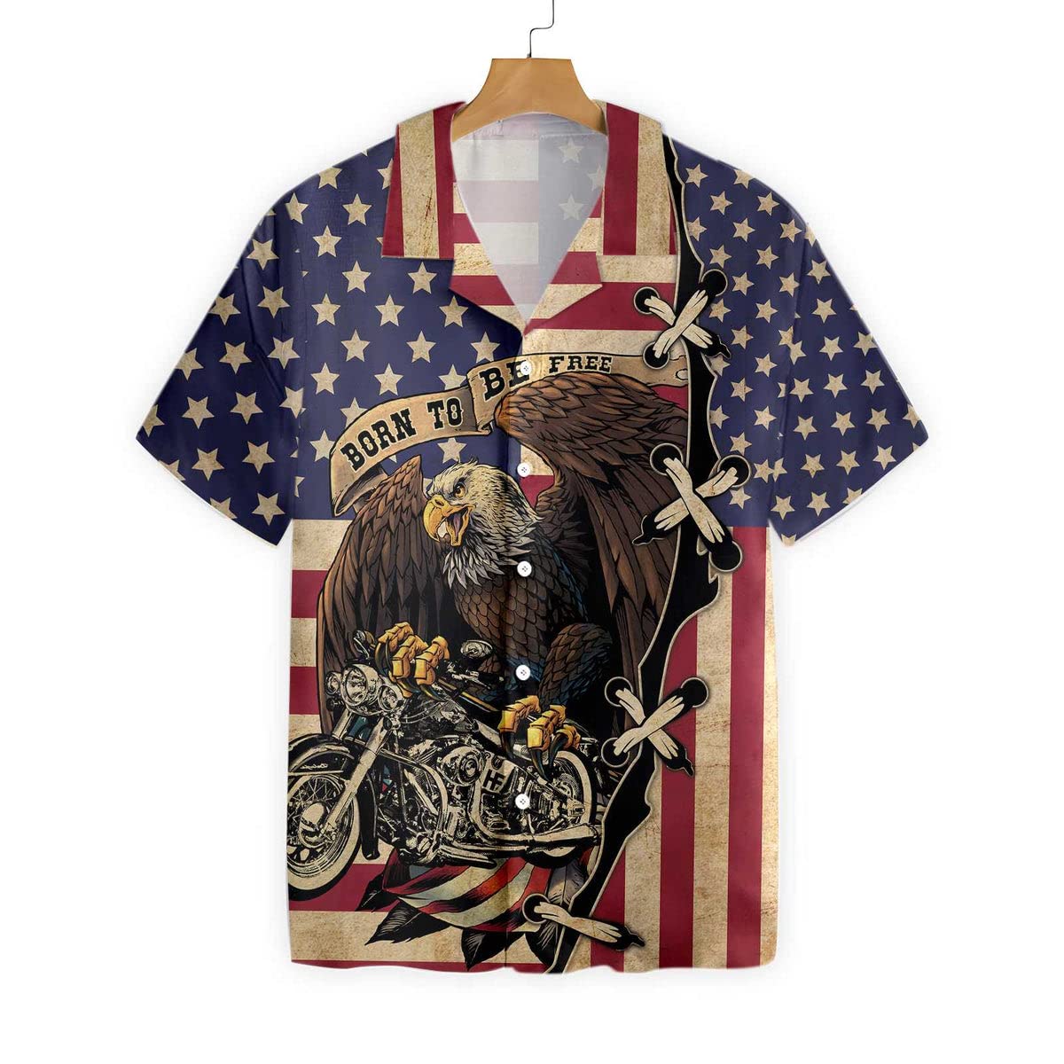 HYPERFAVOR Men's Motorcycle Shirts - Breathable Short Sleeve Riding Shirts for Bikers - Hawaiian Style Motorbike Shirts - Perfect for Casual Riding, Road Trips & Summer Motorcycle Events