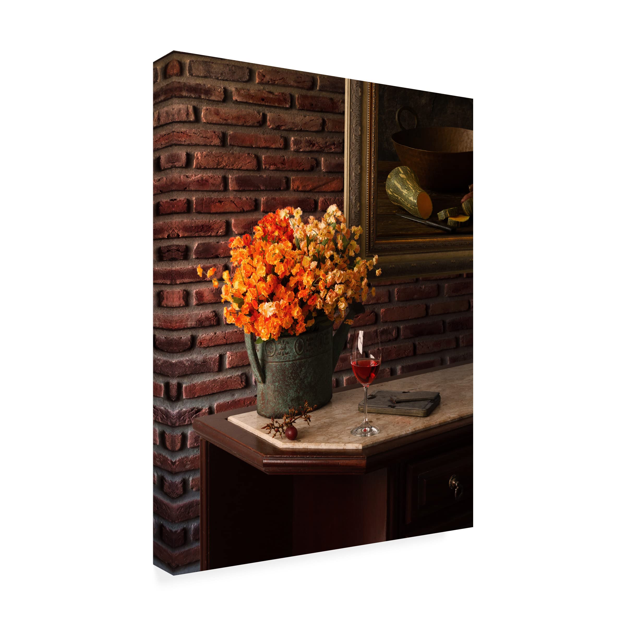 Trademark Fine Art 'Illusion' Canvas Wall Art by Luiz Laercio - Modern Abstract Painting for Living Room & Office Decor