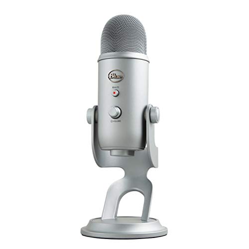 Blue Yeti USB Microphone for PC & Mac - Professional Studio Quality Recording, Podcasting, Streaming & Voiceovers (Gray) - Perfect for Home Studios, Gamers & Content Creators