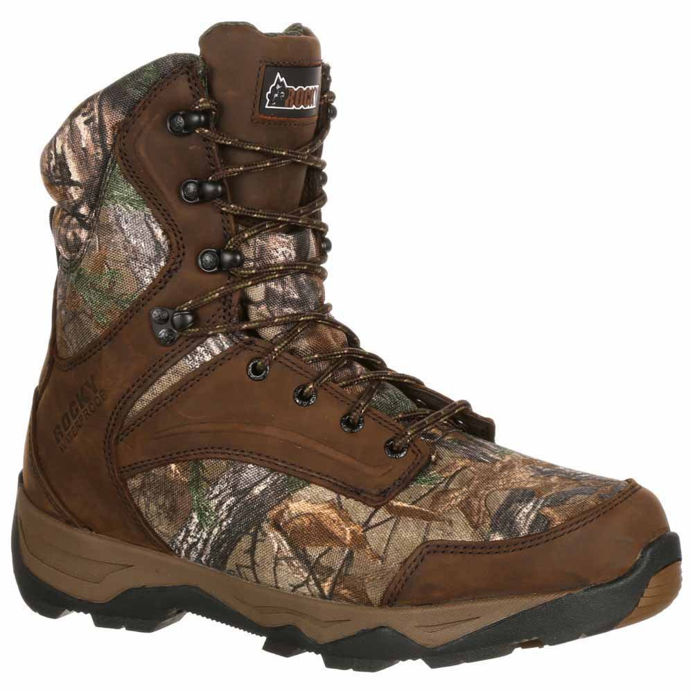 ROCKY Retractable Waterproof 800G Insulated Winter Boots for Men & Women - Heavy Duty Cold Weather Hiking, Hunting & Snow Boots for Outdoor Adventures