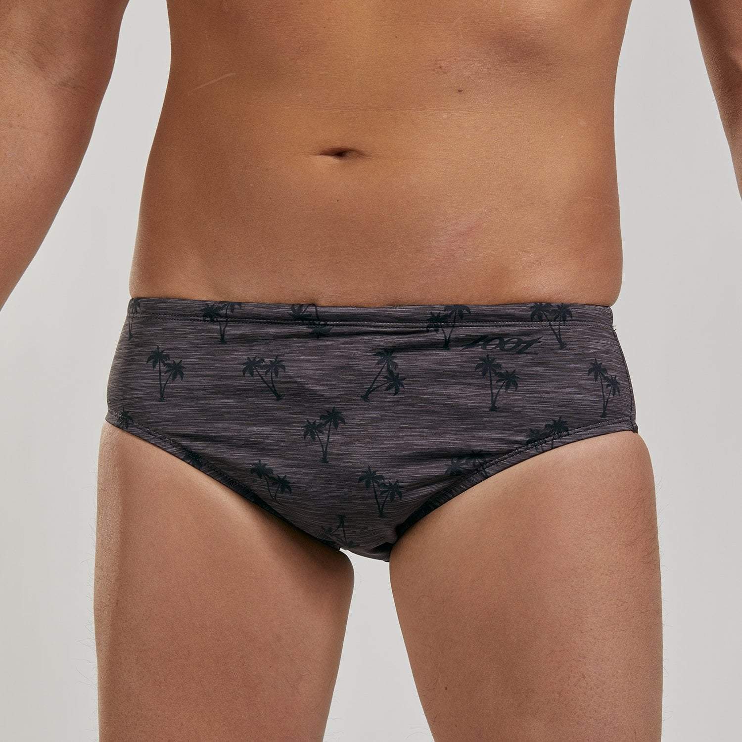 Men's Heather Palm Swim Brief - Comfortable & Stylish Swimwear for Beach, Pool & Water Sports
